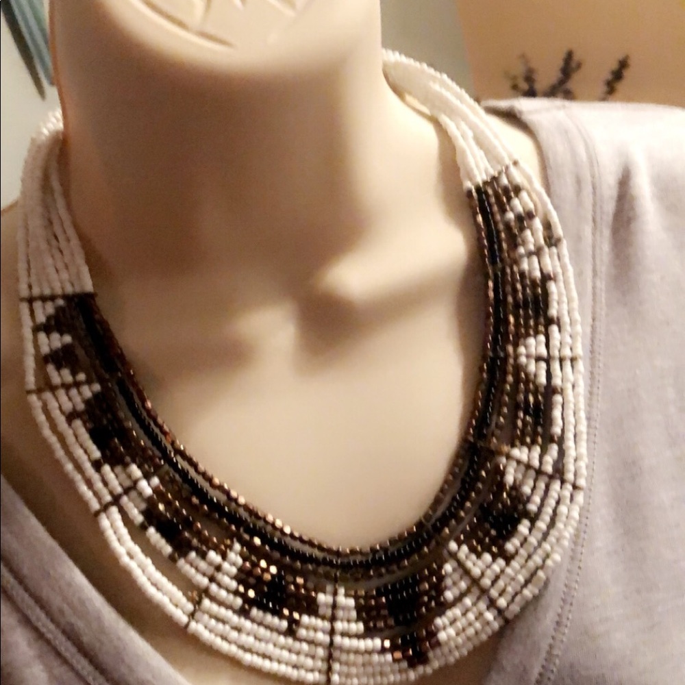 Vintage layering statement necklace